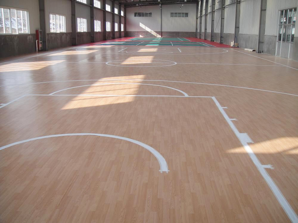 篮球馆仿木纹运动地板